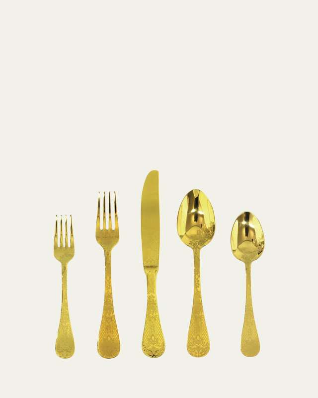 Casablanca Oro 5-Piece Flatware Set